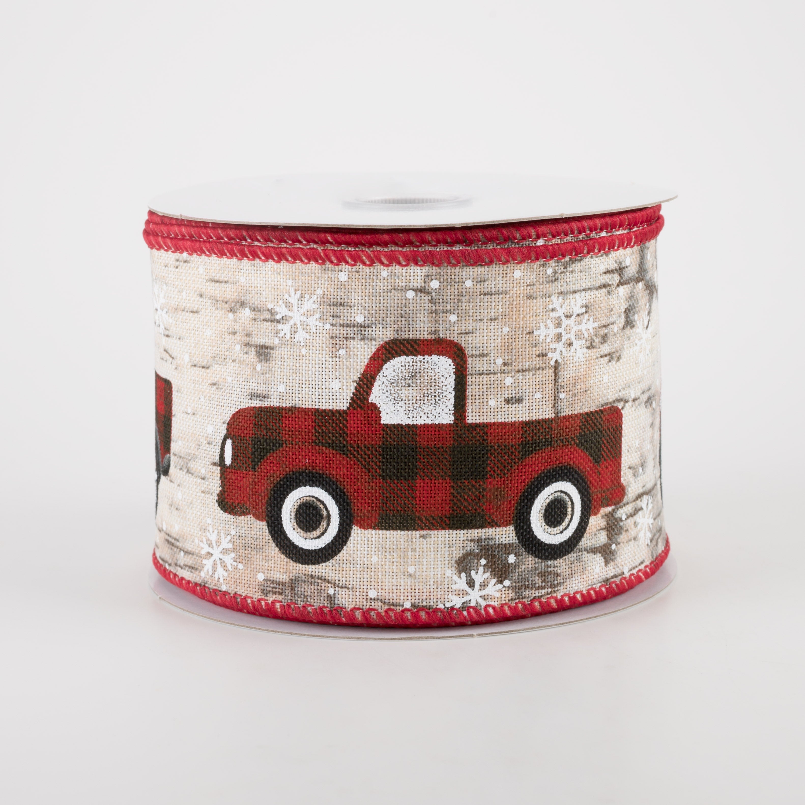 2.5" Buffalo Plaid Truck Birch Bark Ribbon (10 Yards) Item Number: 71152-40-21
