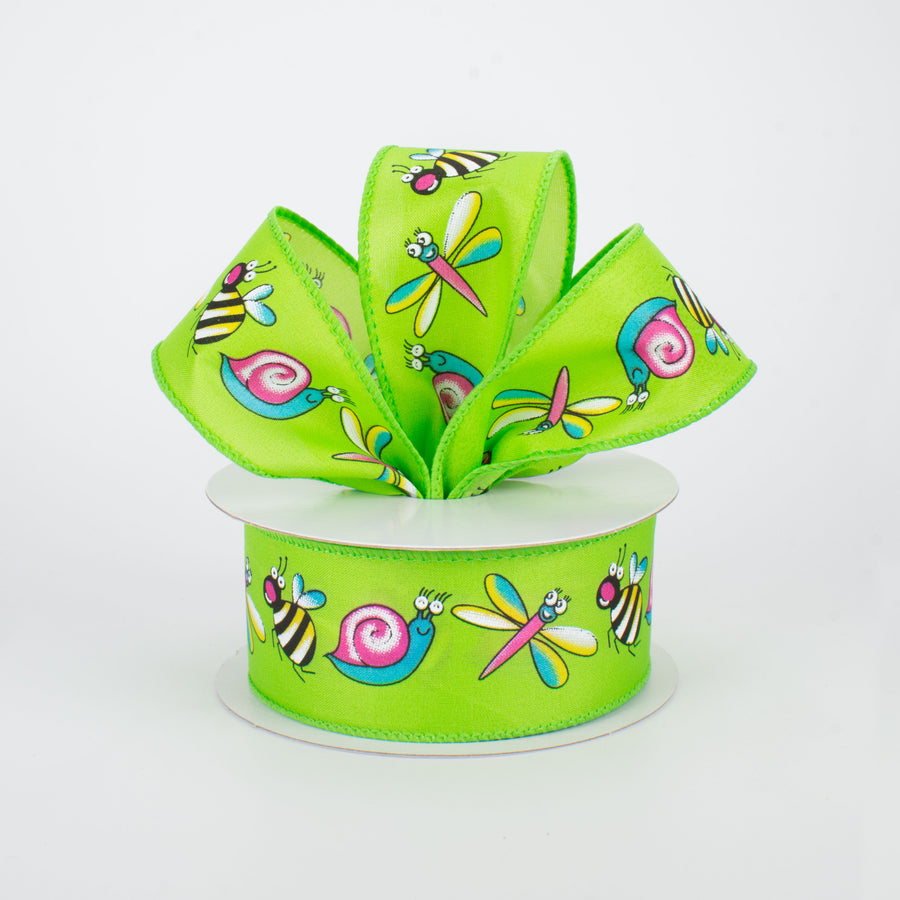 1.5" Bug Ribbon: Lime Green (10 Yards) Lifestyle Photo