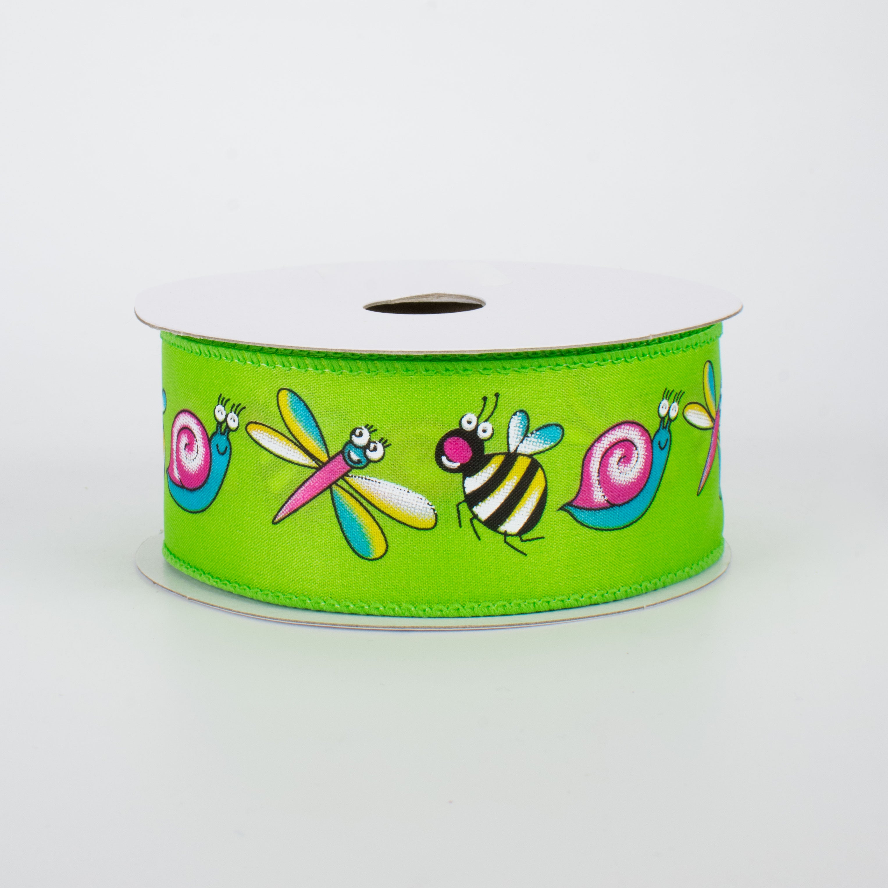 1.5" Bug Ribbon: Lime Green (10 Yards)