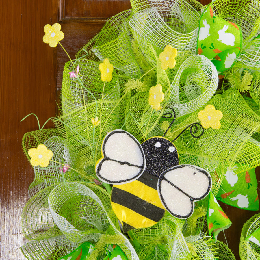 18" Bumble Bee Flower Spray: Yellow & Black Lifestyle Photo