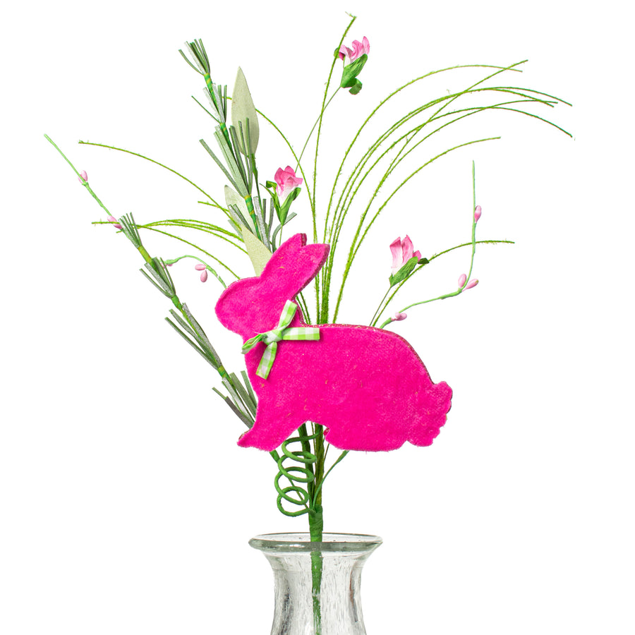 24" Bunny & Bud Spray: Fuchsia Pink Item Number: 62611BT