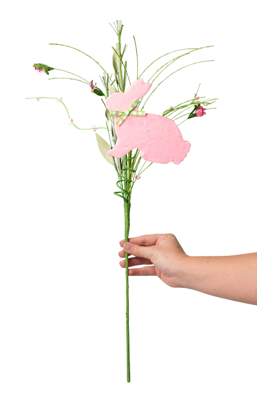 24" Bunny & Bud Spray: Pink detail photo 3