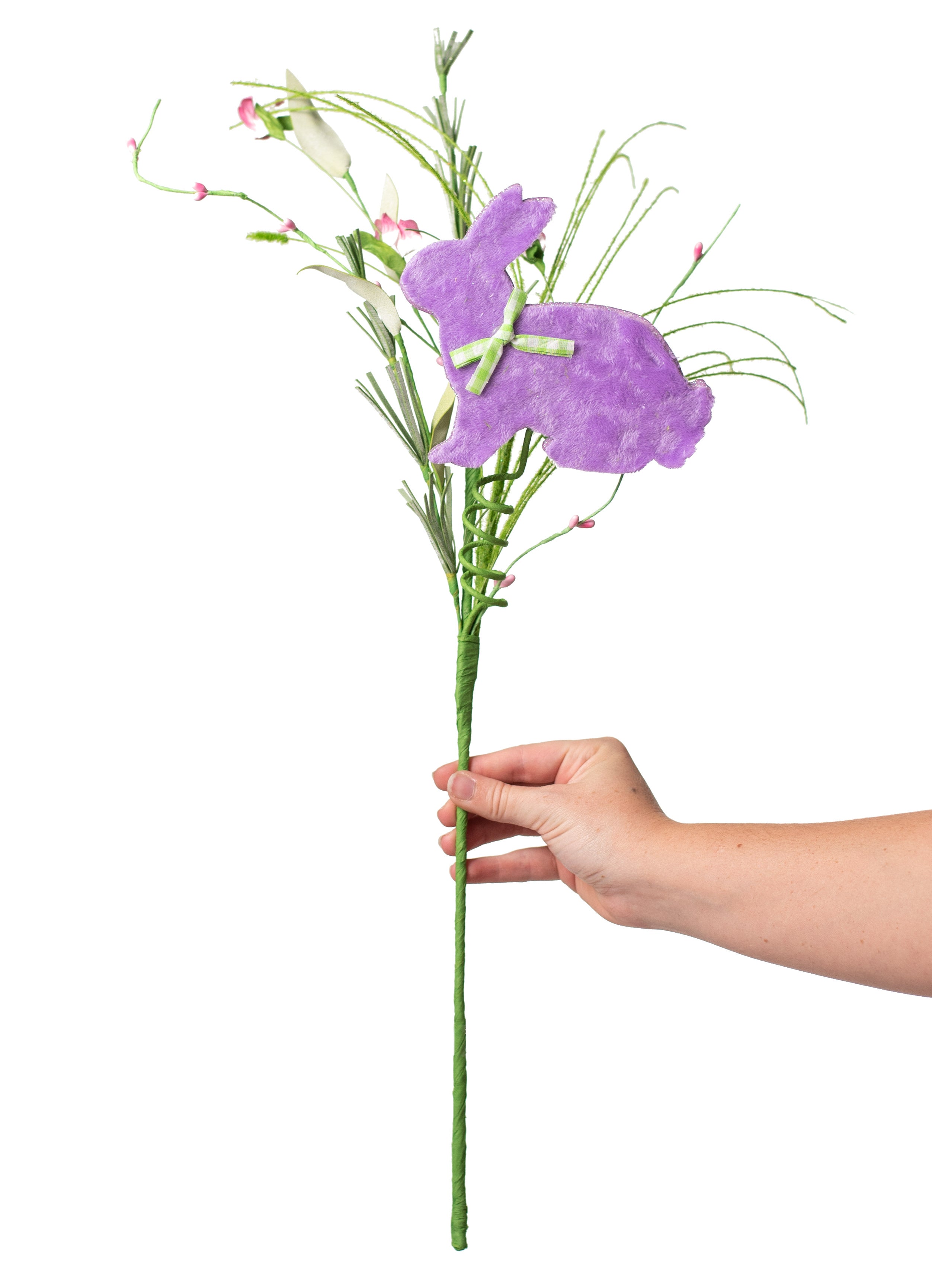 24" Bunny & Bud Spray: Purple detail photo 3
