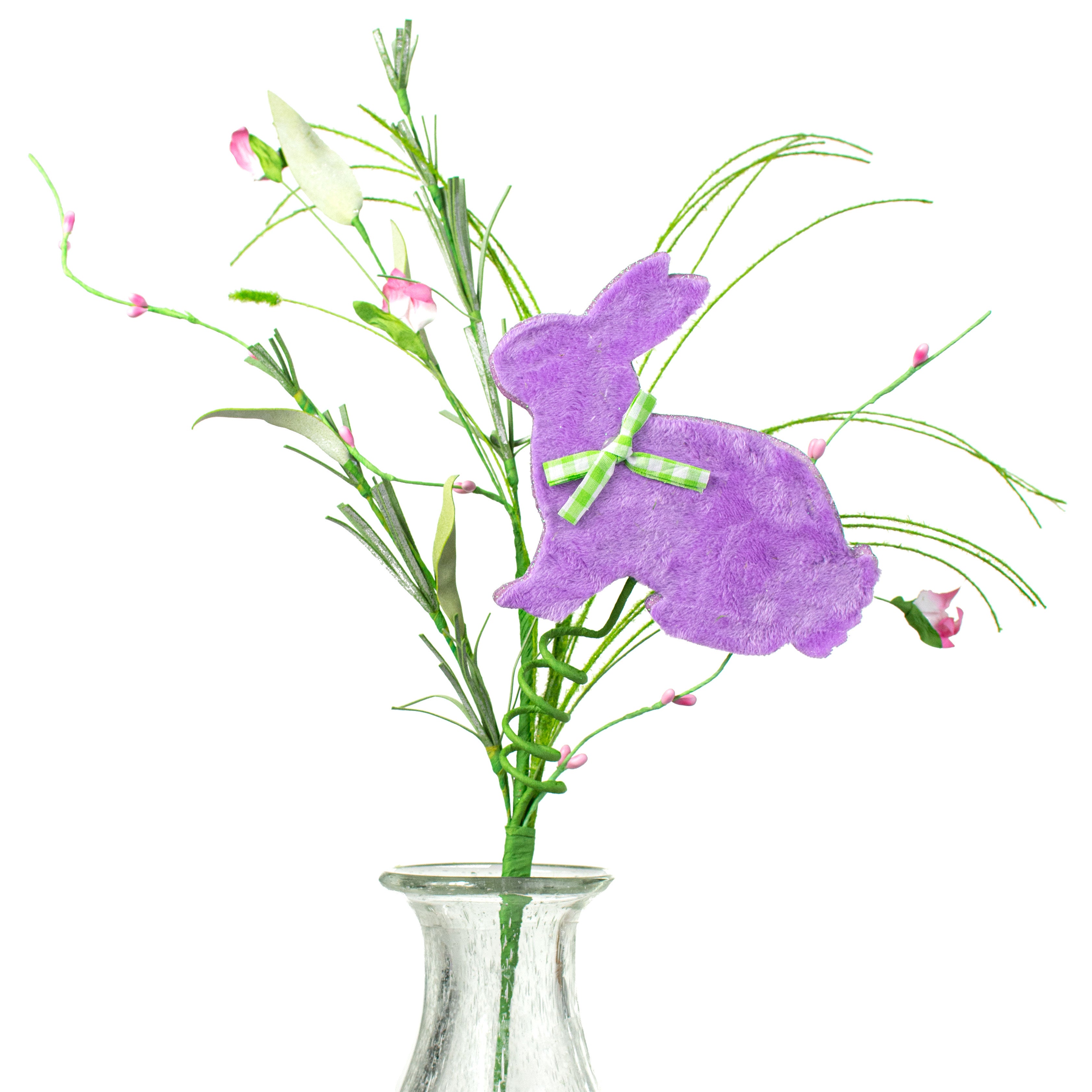 24" Bunny & Bud Spray: Purple Item Number: 62611PU