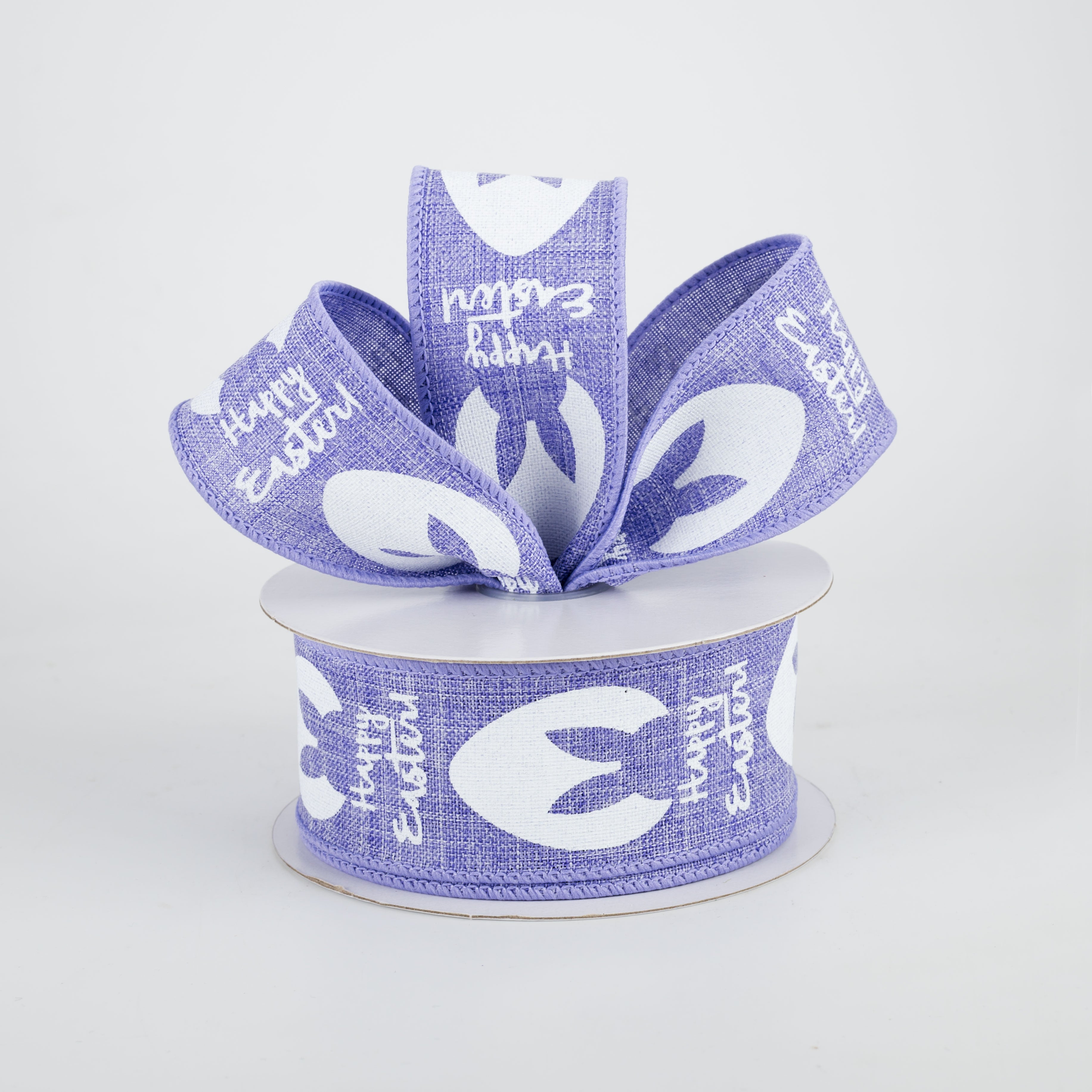 1.5" Bunny Ear Eggs Ribbon: Lavender (10 Yards) Lifestyle Photo