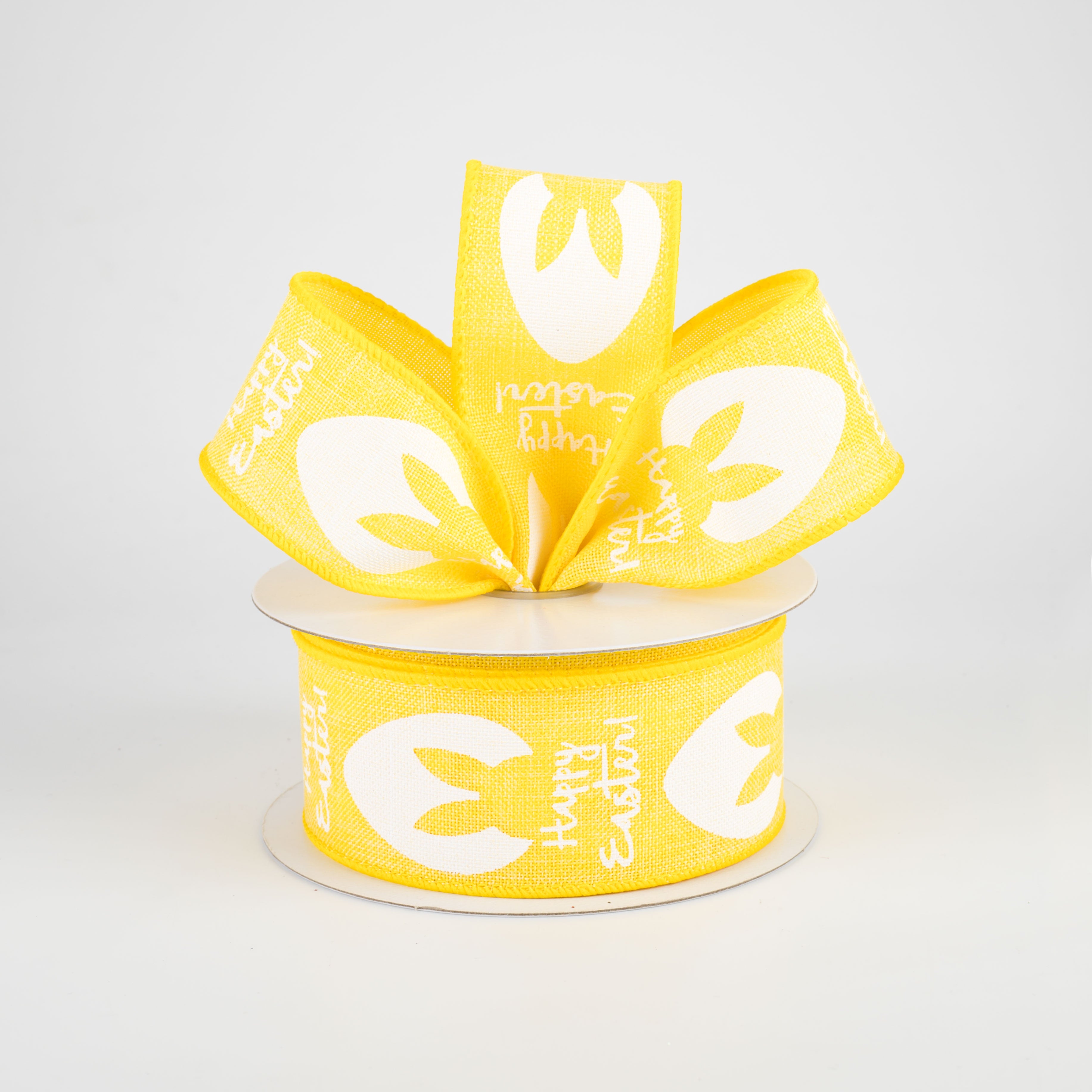 1.5" Bunny Ear Eggs Ribbon: Yellow (10 Yards) Lifestyle Photo
