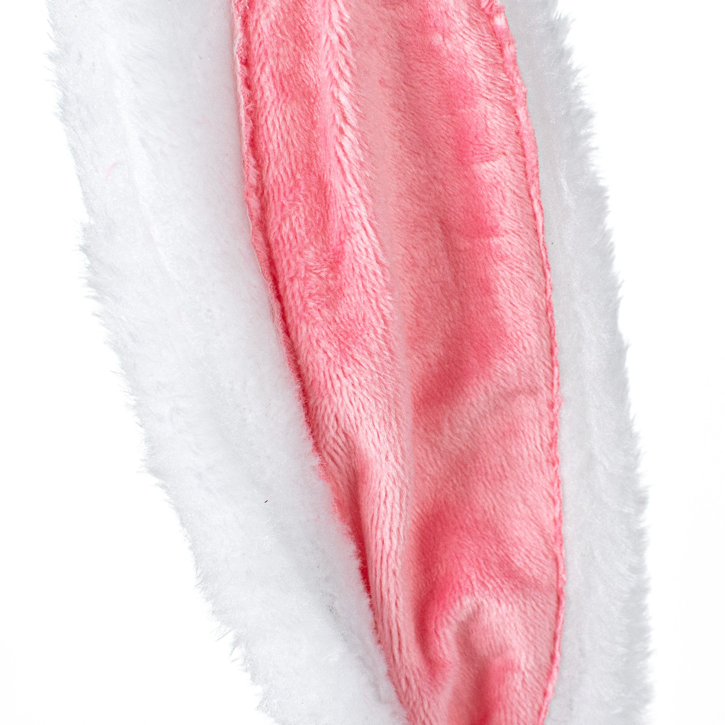 10" Bunny Ears: White & Pink detail photo 3