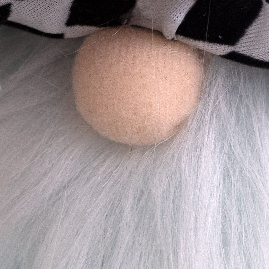 20" Bunny Harlequin Top Hat Gnome Pick: Blue detail photo 4