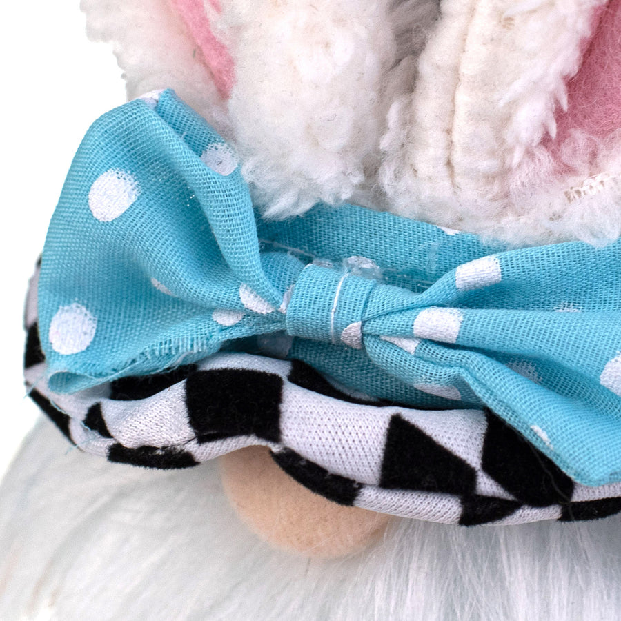20" Bunny Harlequin Top Hat Gnome Pick: Blue detail photo 5
