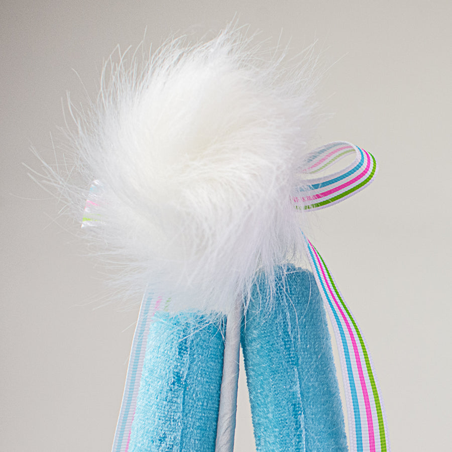 22" Bunny Legs & Tail Pick: Blue Lifestyle Photo