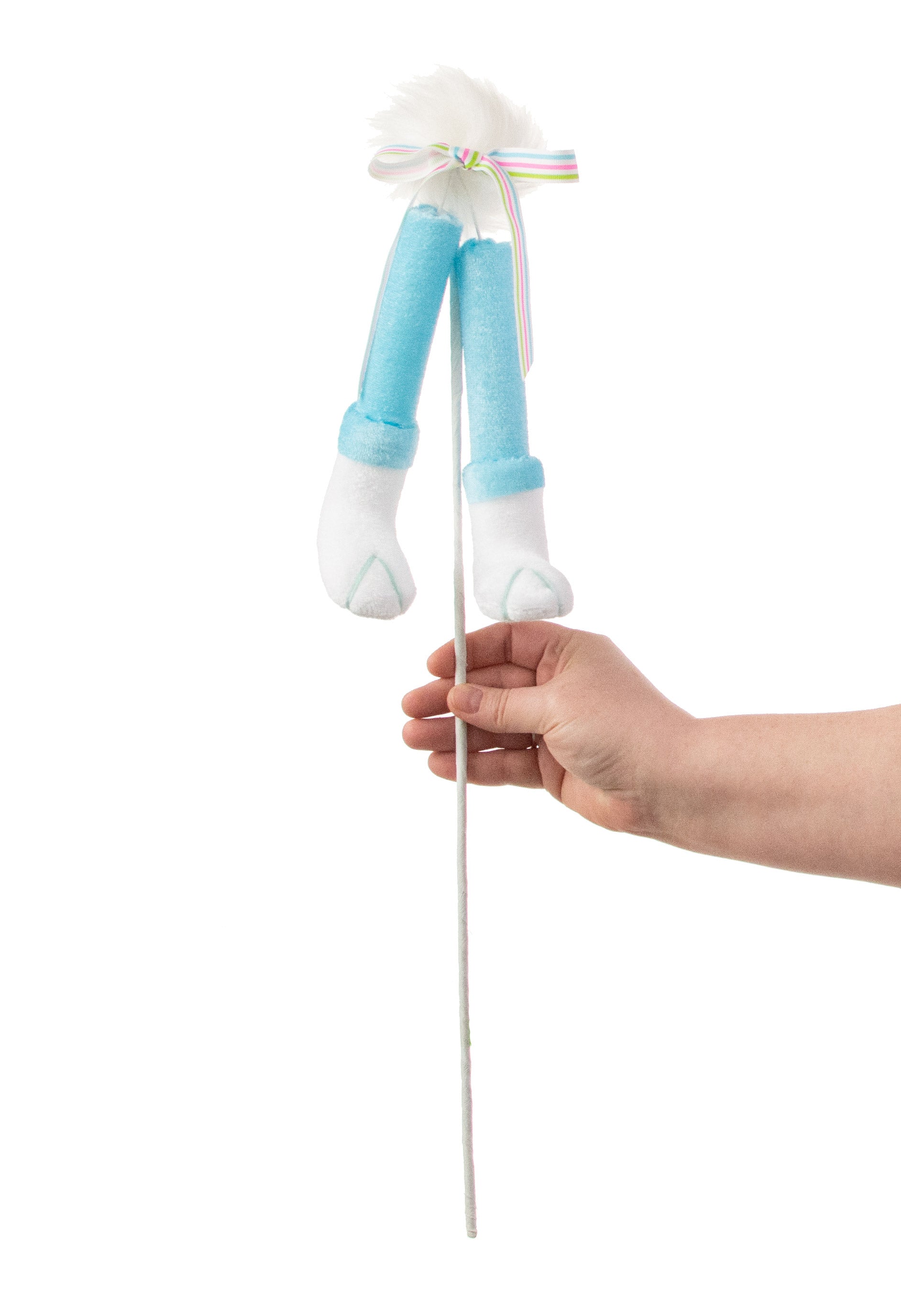 22" Bunny Legs & Tail Pick: Blue detail photo 3