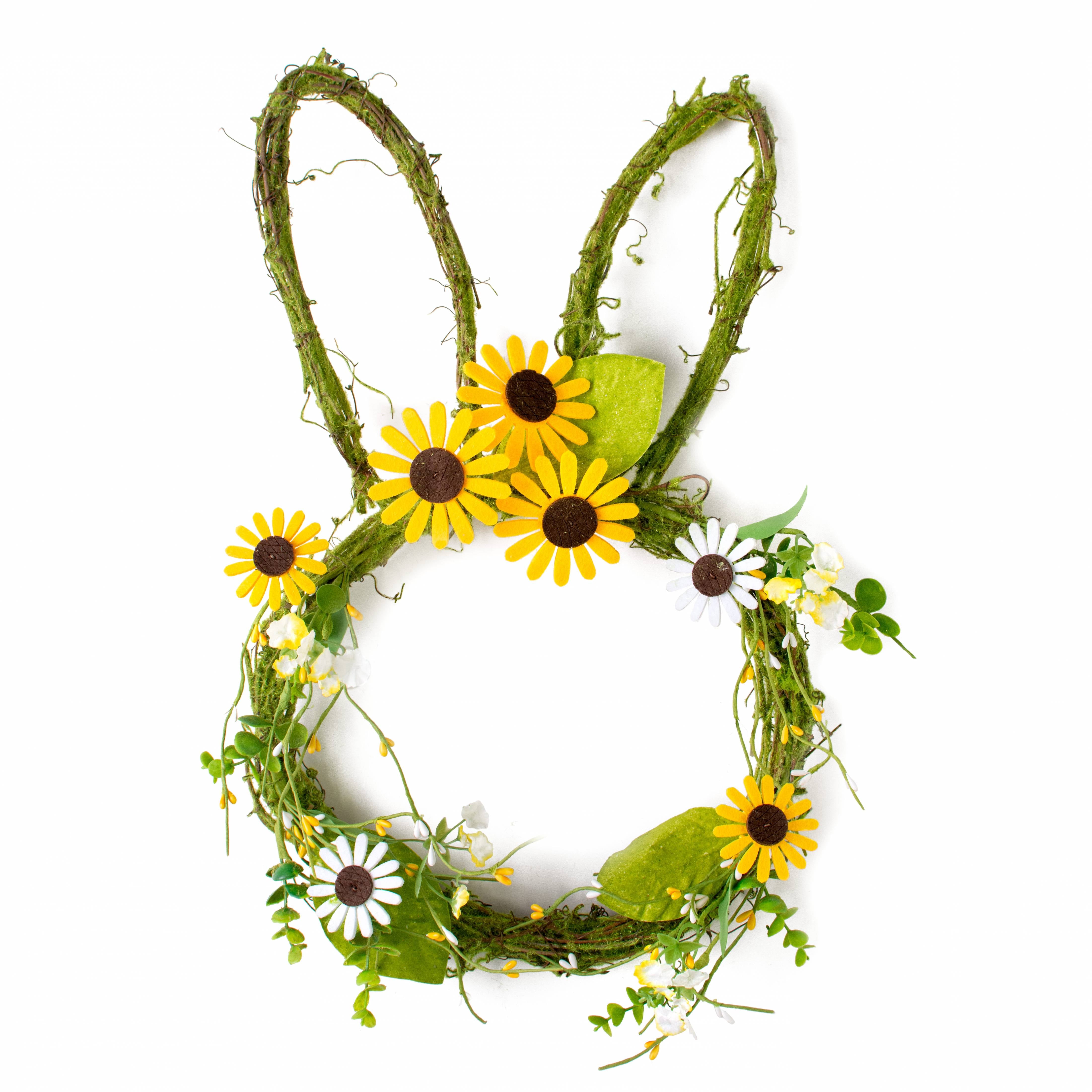 20" Bunny & Sunflower Grapevine Hanger Item Number: 63853