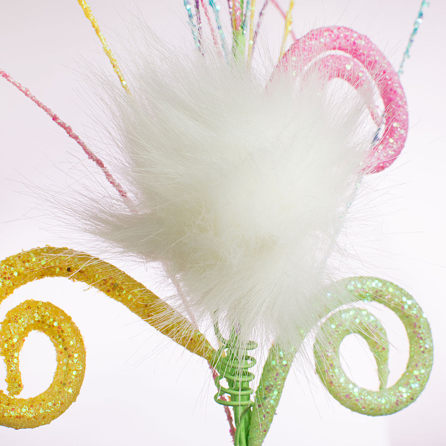 16" Bunny Tail Curly Pick Lifestyle Photo