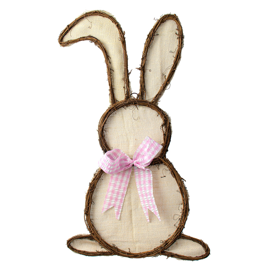 23" Burlap Bunny Twig Form: Cream Item Number: 63023CM