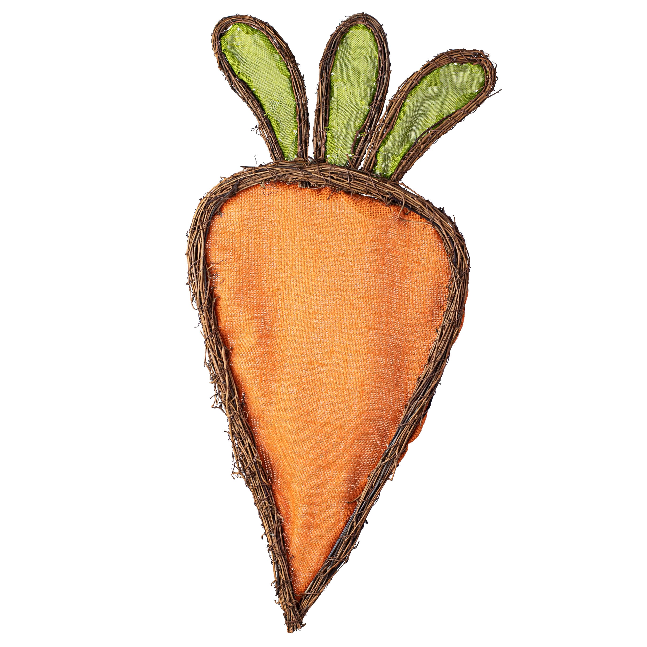 29" Burlap Carrot Twig Form Item Number: 61779OR