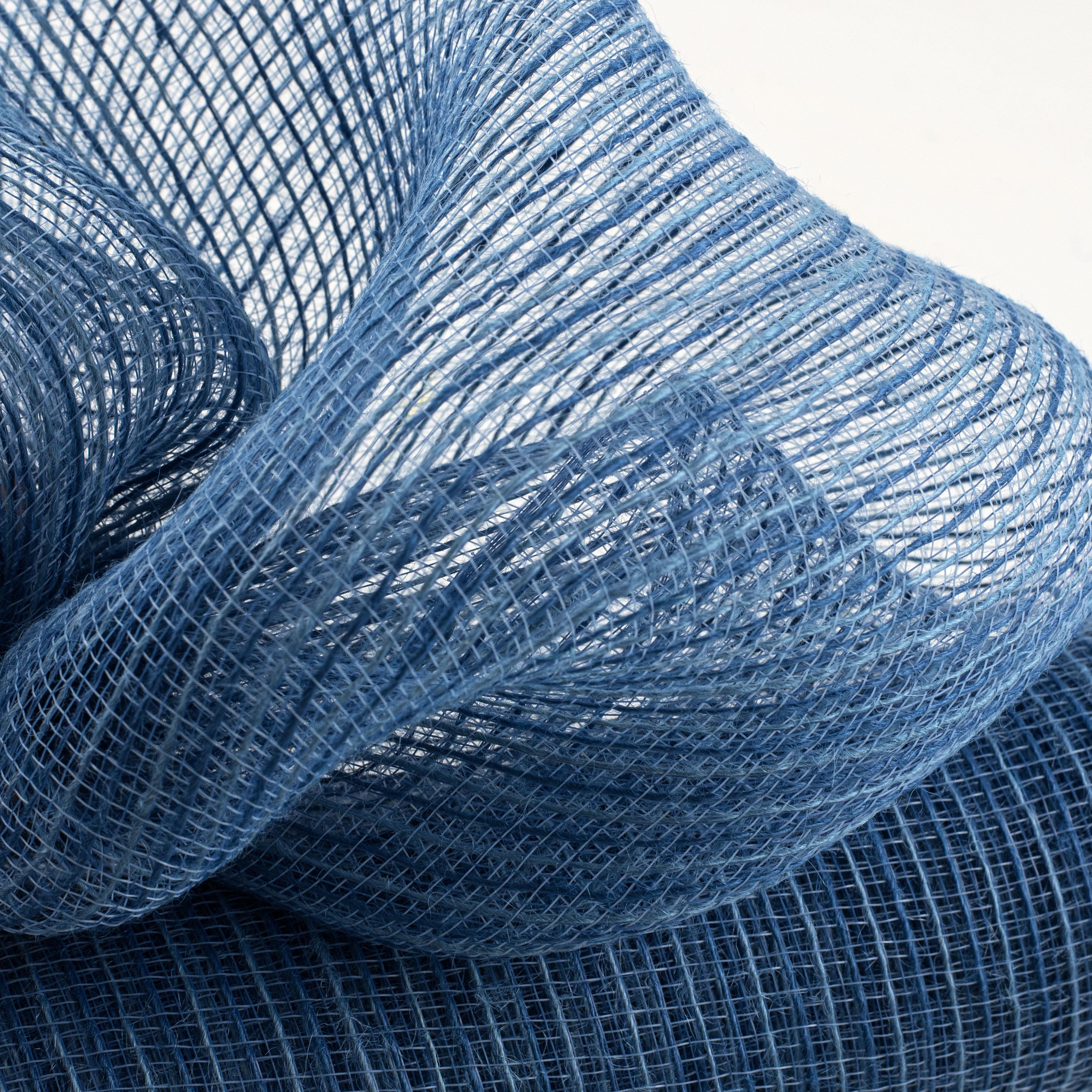 21" Burlap Deco Mesh: Denim Blue (10 Yards) Lifestyle Photo