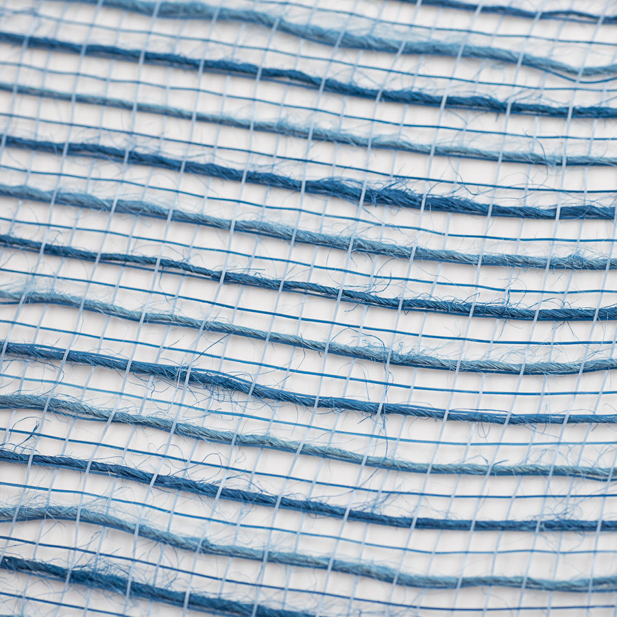 10" Burlap Deco Mesh: Denim Blue (10 Yards) detail photo 3