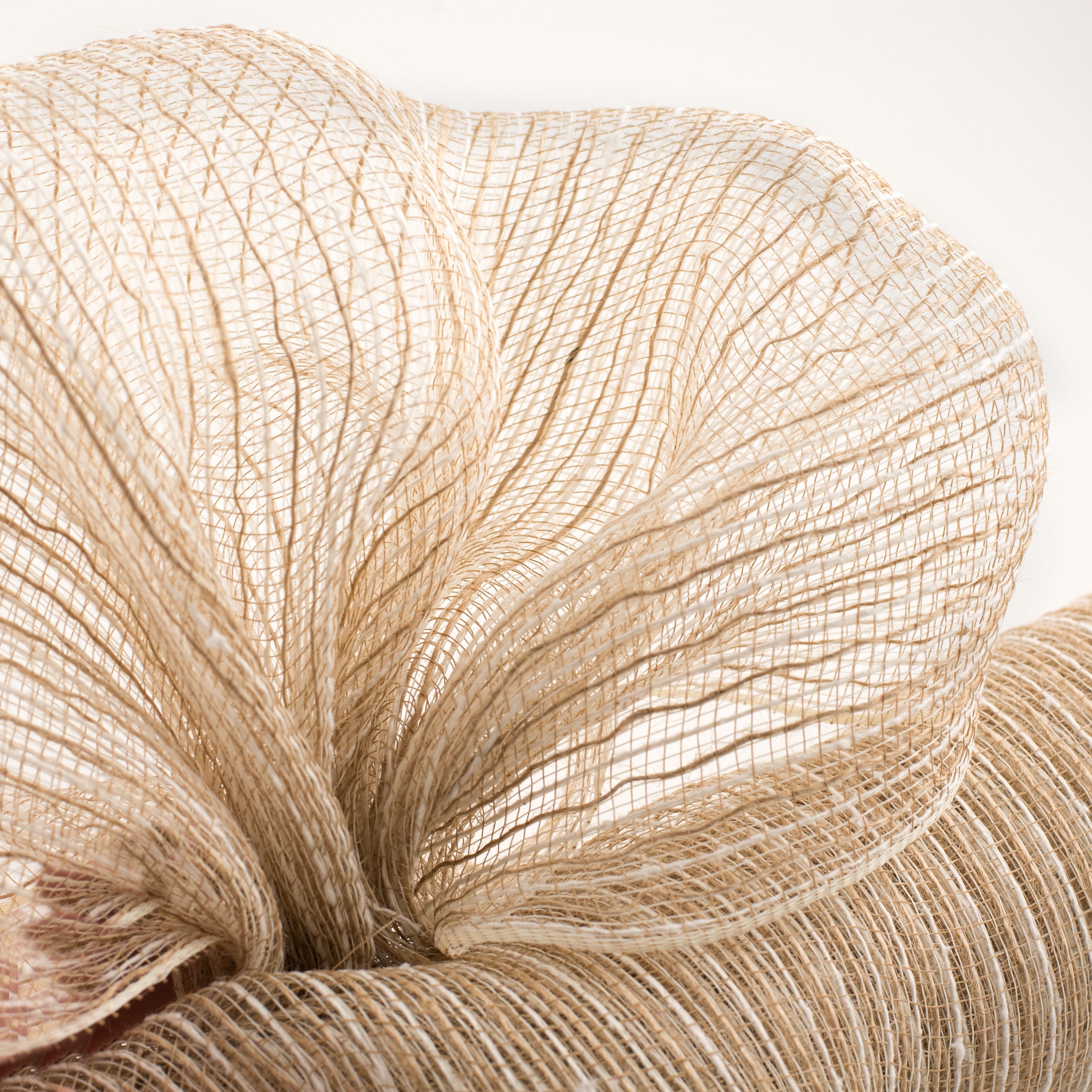 21" Burlap Deco Mesh: Ivory Cotton & Burlap (10 Yards) Lifestyle Photo