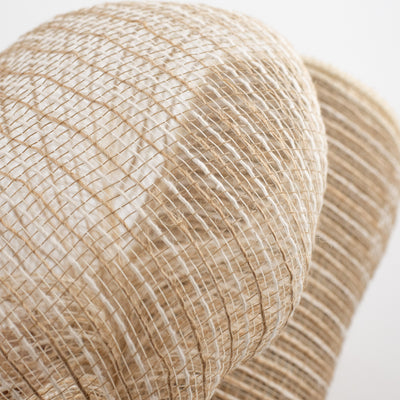 10" Burlap Deco Mesh: Ivory Cotton & Burlap (10 Yards) Lifestyle Photo
