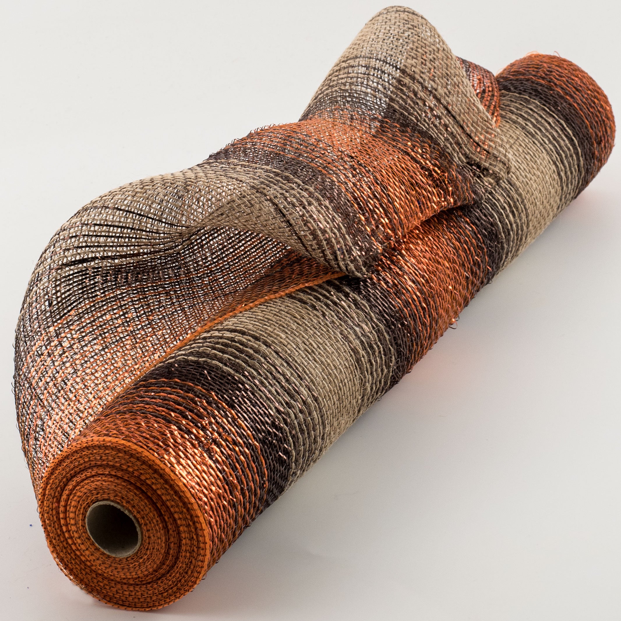 21" Burlap Deco Mesh: Metallic Fall Jute Item Number: XB994-38