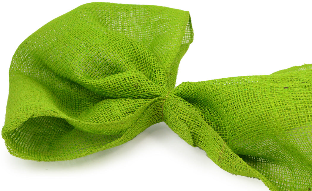 20" Burlap Fabric Roll: Apple Green (10 Yards) Lifestyle Photo