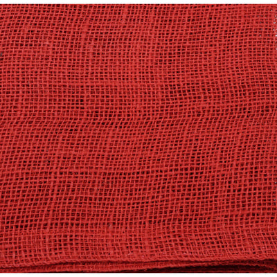 72" Burlap Fabric Table Runner: Red Lifestyle Photo