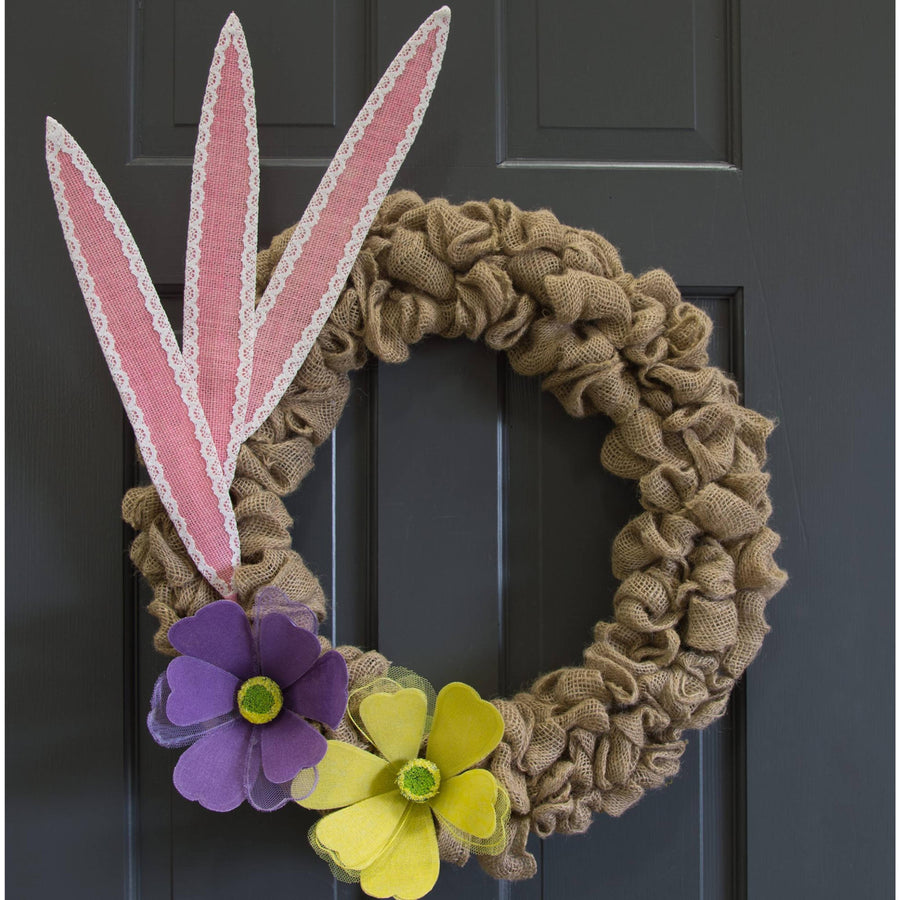 37" Burlap & Lace Willow Leaf Floral Spray : Pink detail photo 3