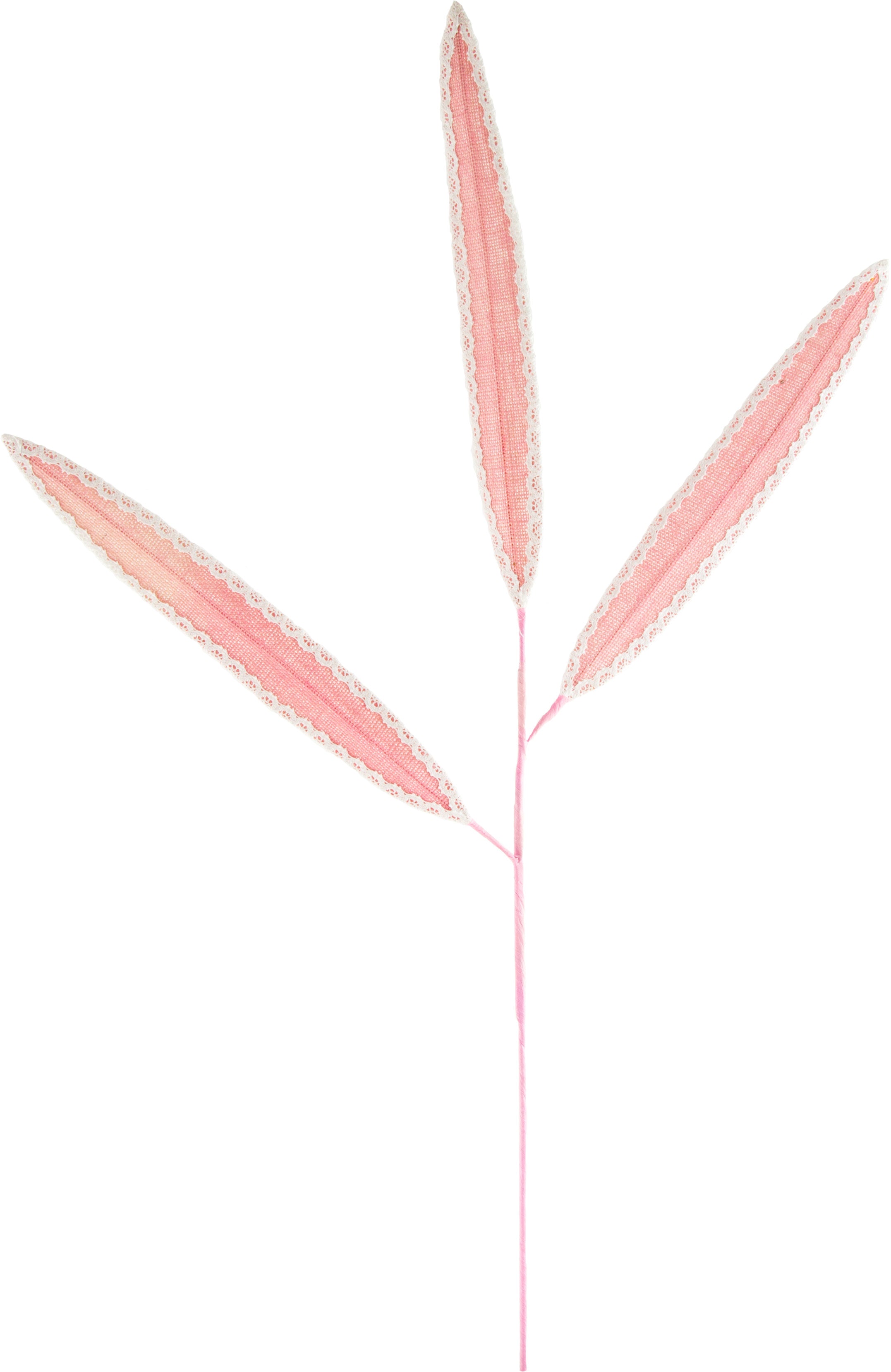 37" Burlap & Lace Willow Leaf Floral Spray : Pink Item Number: FBE82103