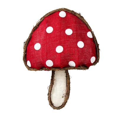 19" Burlap Mushroom Twig Form Item Number: 63354RD