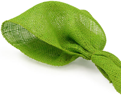 9" Burlap Ribbon: Apple Green (10 Yards) Lifestyle Photo