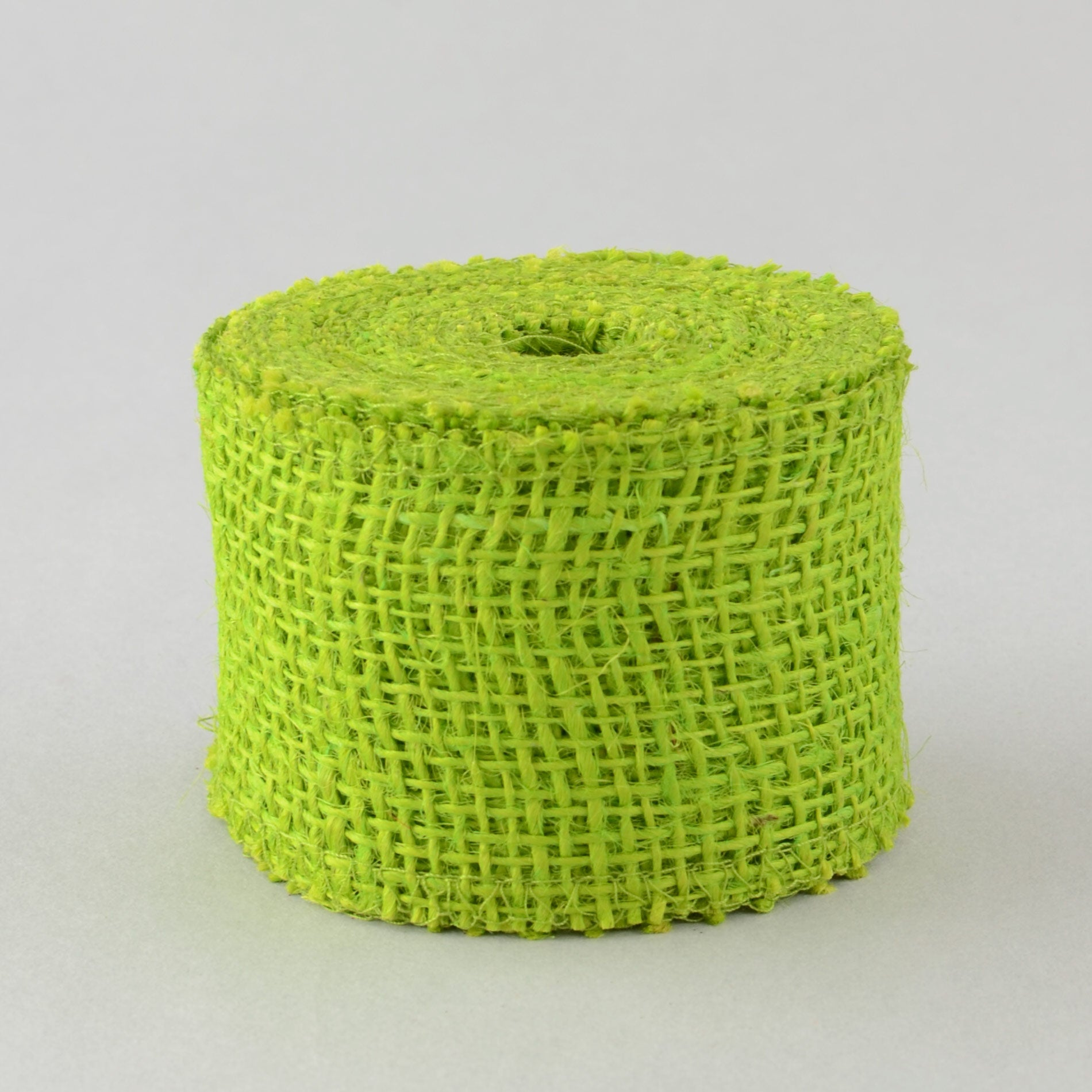 2.5" Burlap Ribbon: Apple Green (10 Yards) Item Number: JRH025-60