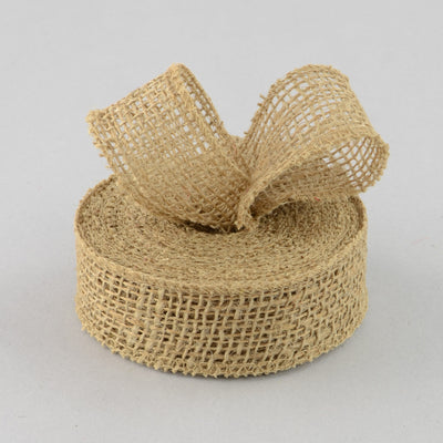 1.5" Burlap Ribbon: Natural (10 Yards) Lifestyle Photo