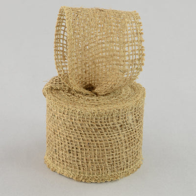 2.5" Burlap Ribbon: Natural (10 Yards) Lifestyle Photo
