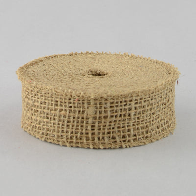 1.5" Burlap Ribbon: Natural (10 Yards) Item Number: JRH015-12