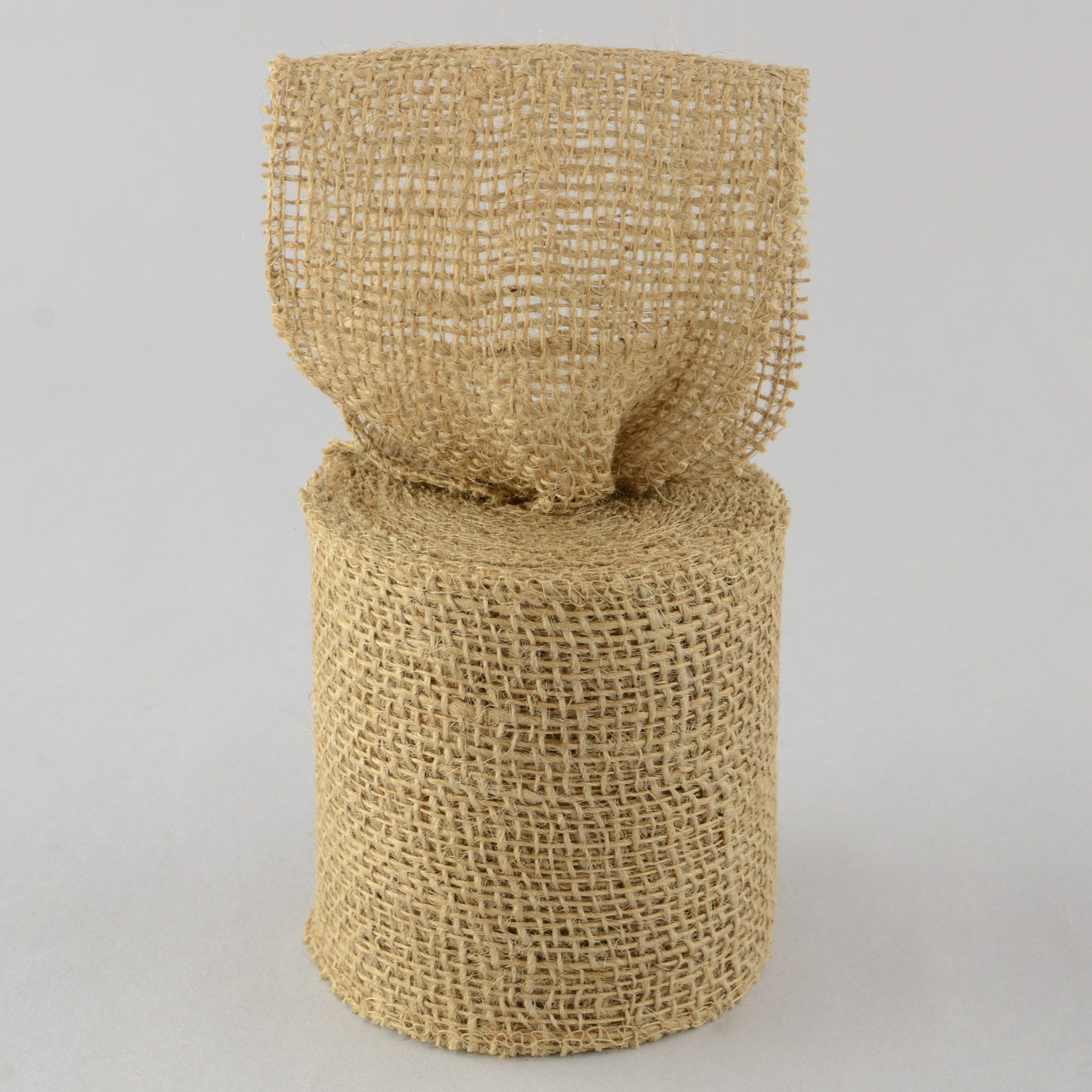 4" Burlap Ribbon: Natural (10 Yards) Item Number: JRH04-12