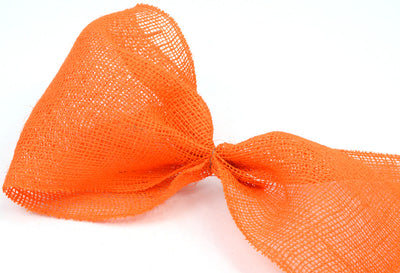 9" Burlap Ribbon: Orange (10 Yards) Lifestyle Photo