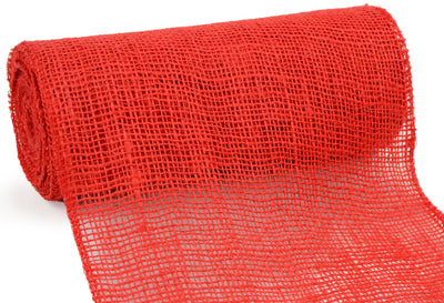 9" Burlap Ribbon: Red (10 Yards) Item Number: JRH09-11