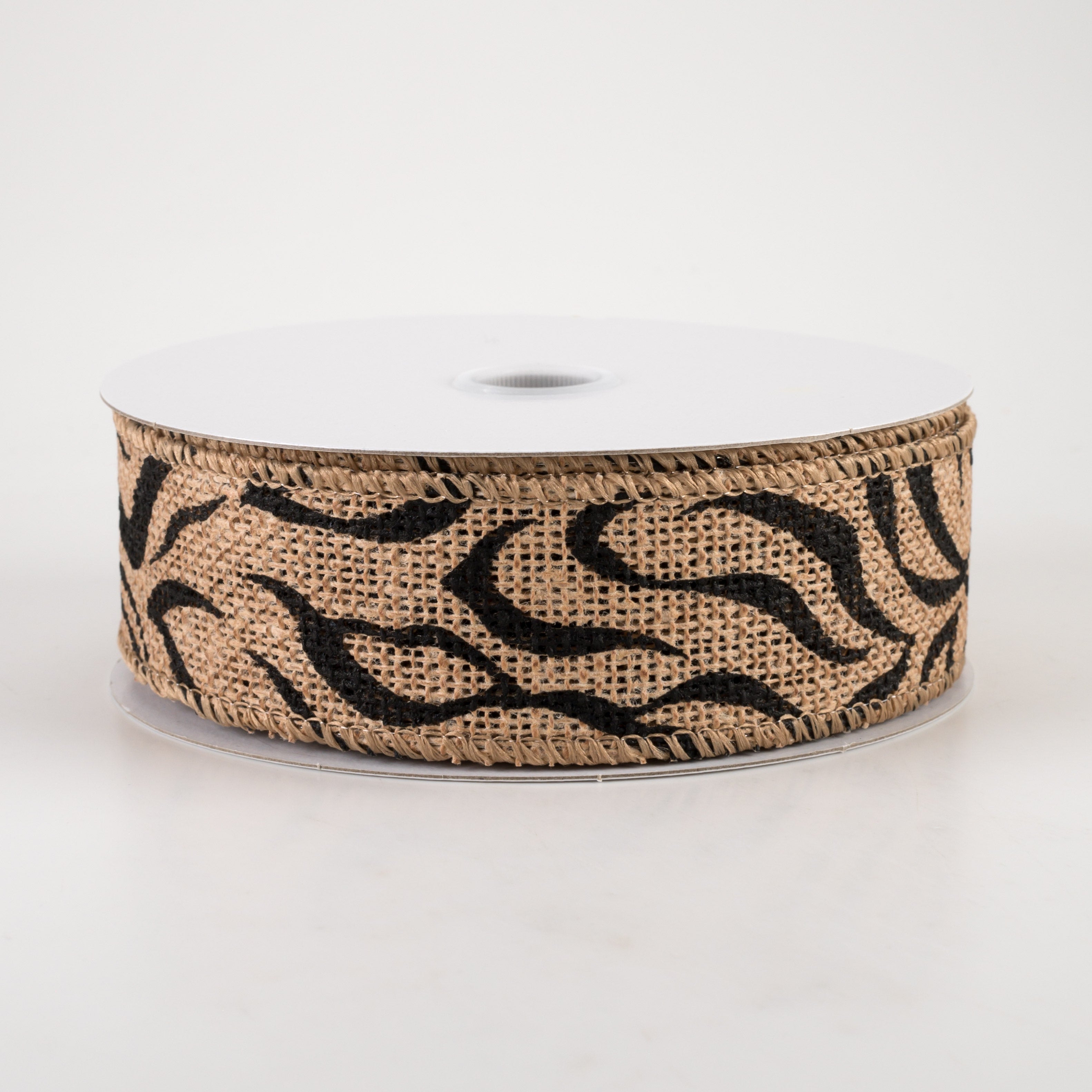 1.5" Burlap Zebra Stripes Ribbon: Natural (10 Yards) Item Number: 41263-09-15