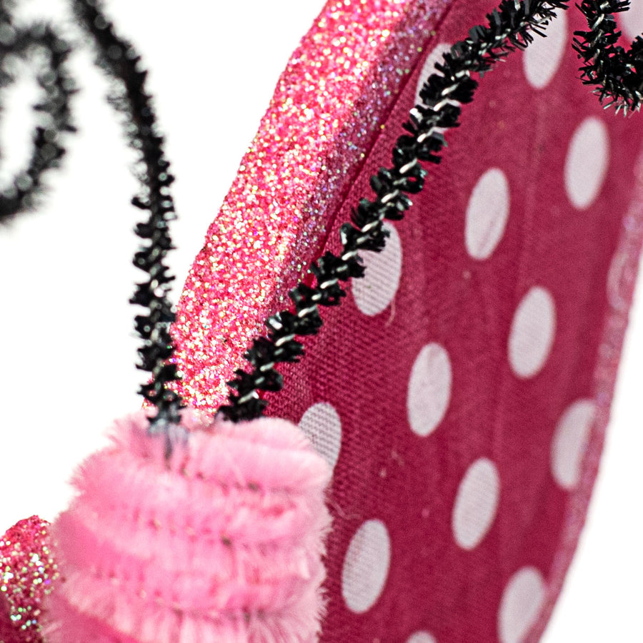 17" Butterfly Polkadot Pick: Fuchsia Pink Lifestyle Photo
