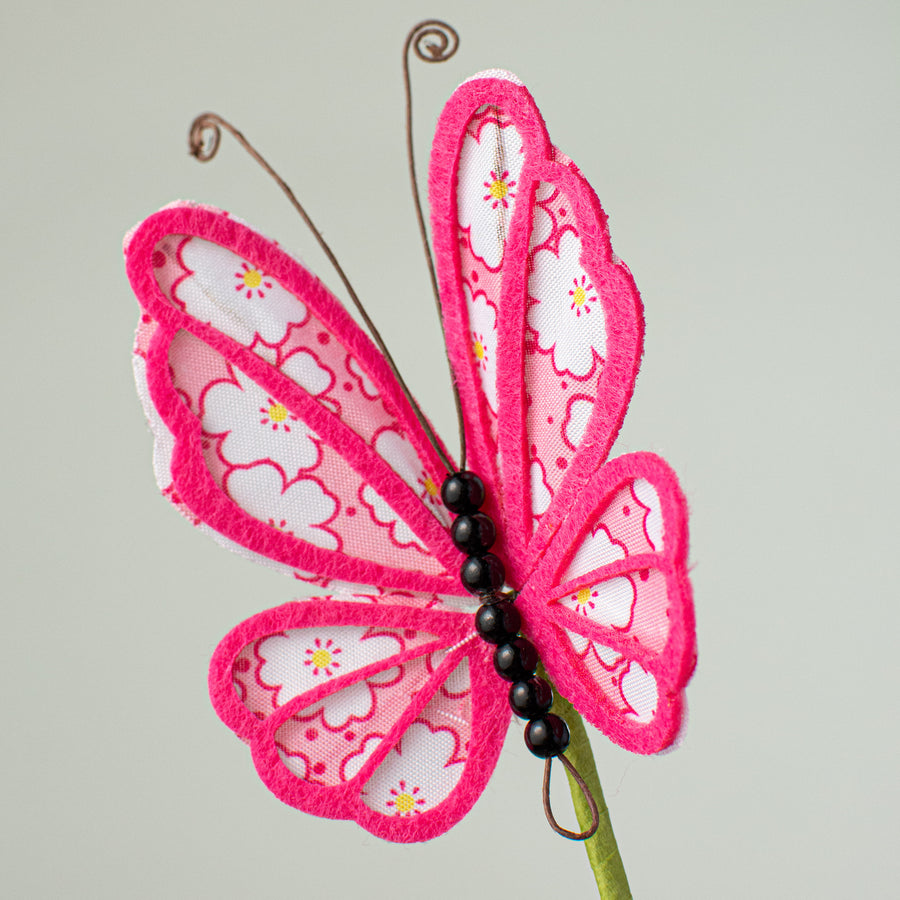 26" Butterfly Spray: Fuchsia Pink Lifestyle Photo