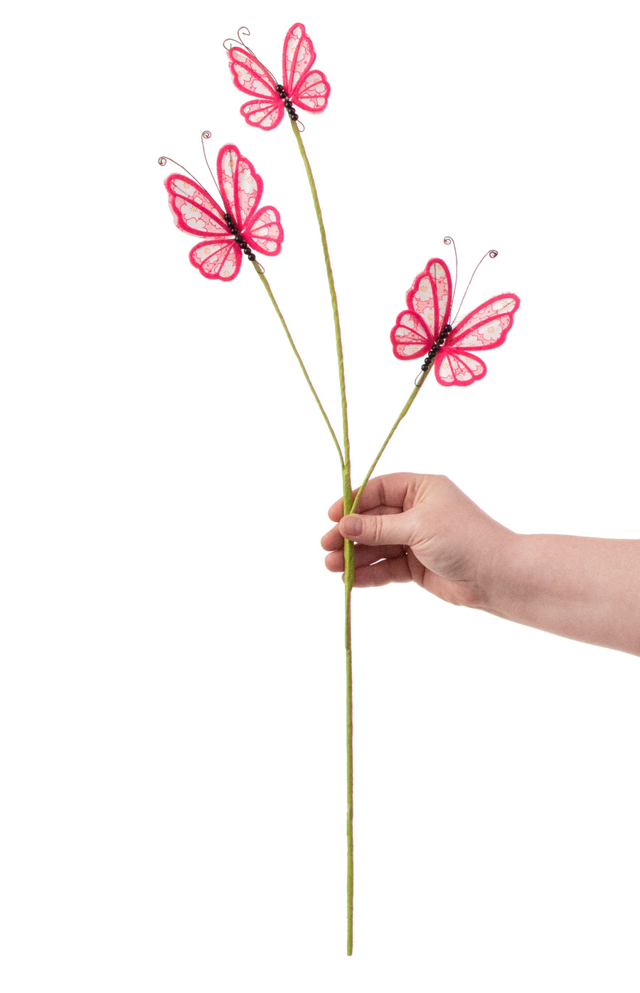 26" Butterfly Spray: Fuchsia Pink detail photo 3