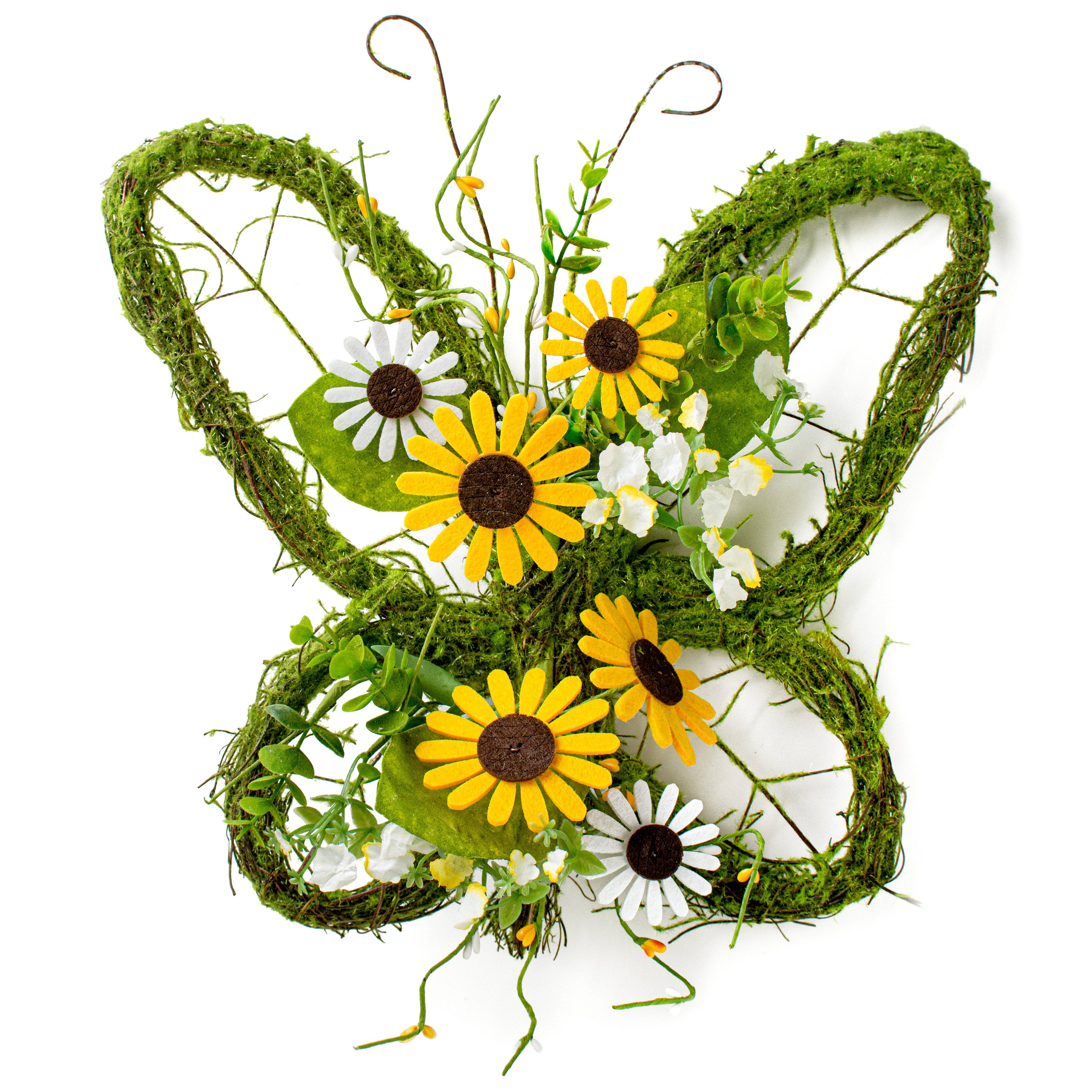 17" Butterfly & Sunflower Grapevine Hanger Item Number: 63852