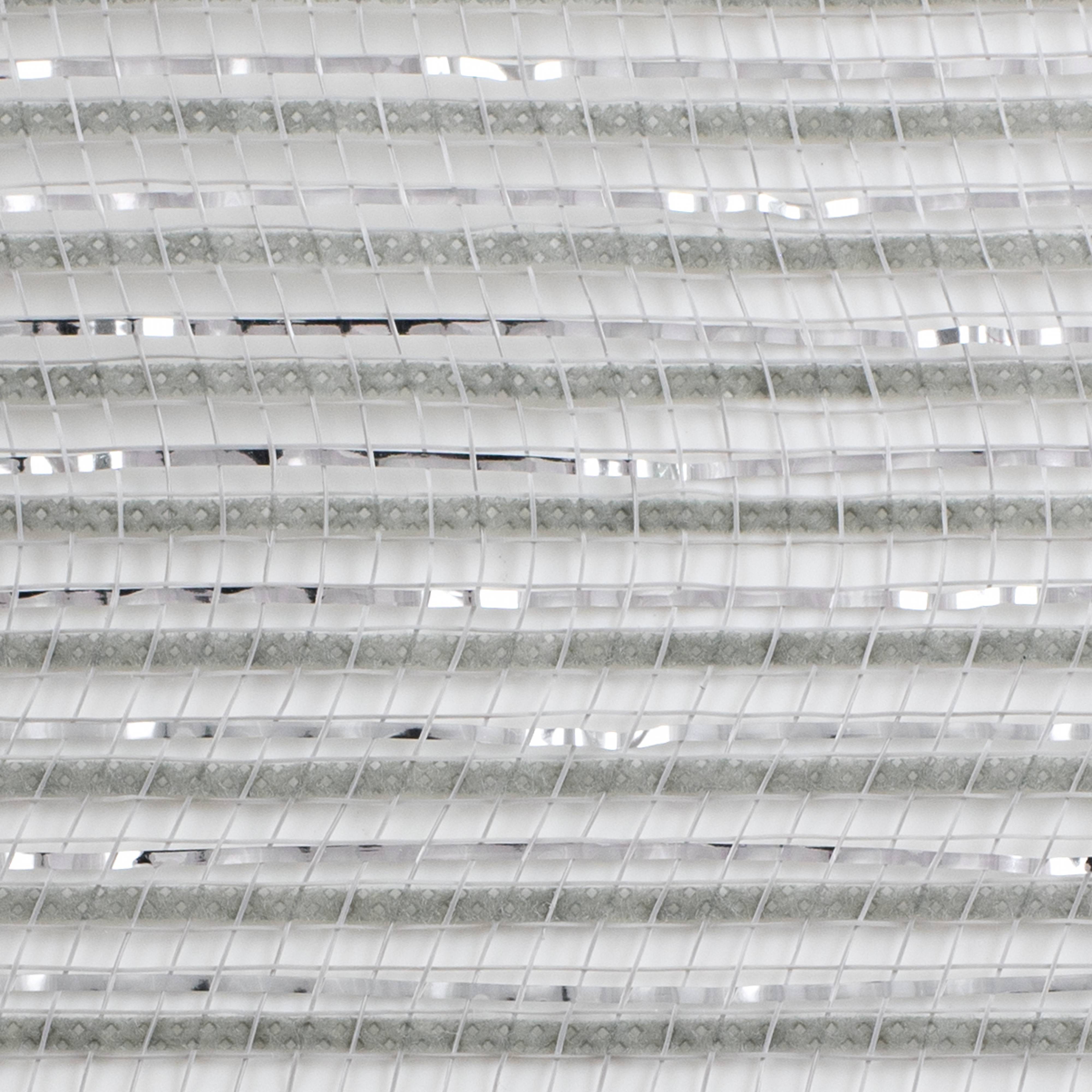 10" Metallic Breeze Mesh: Silver & Grey
