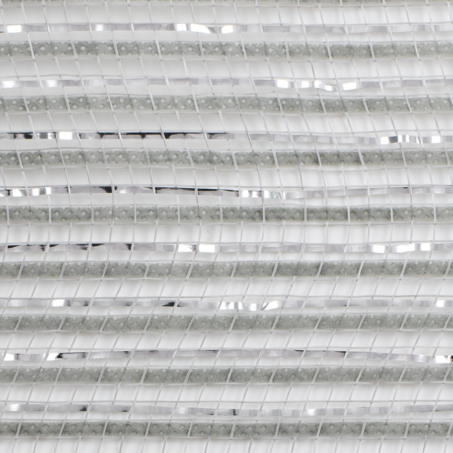 10" Metallic Breeze Mesh: Silver & Grey