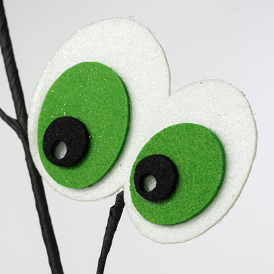 30" Glittered Felt Eyeballs Spray: Bright Halloween