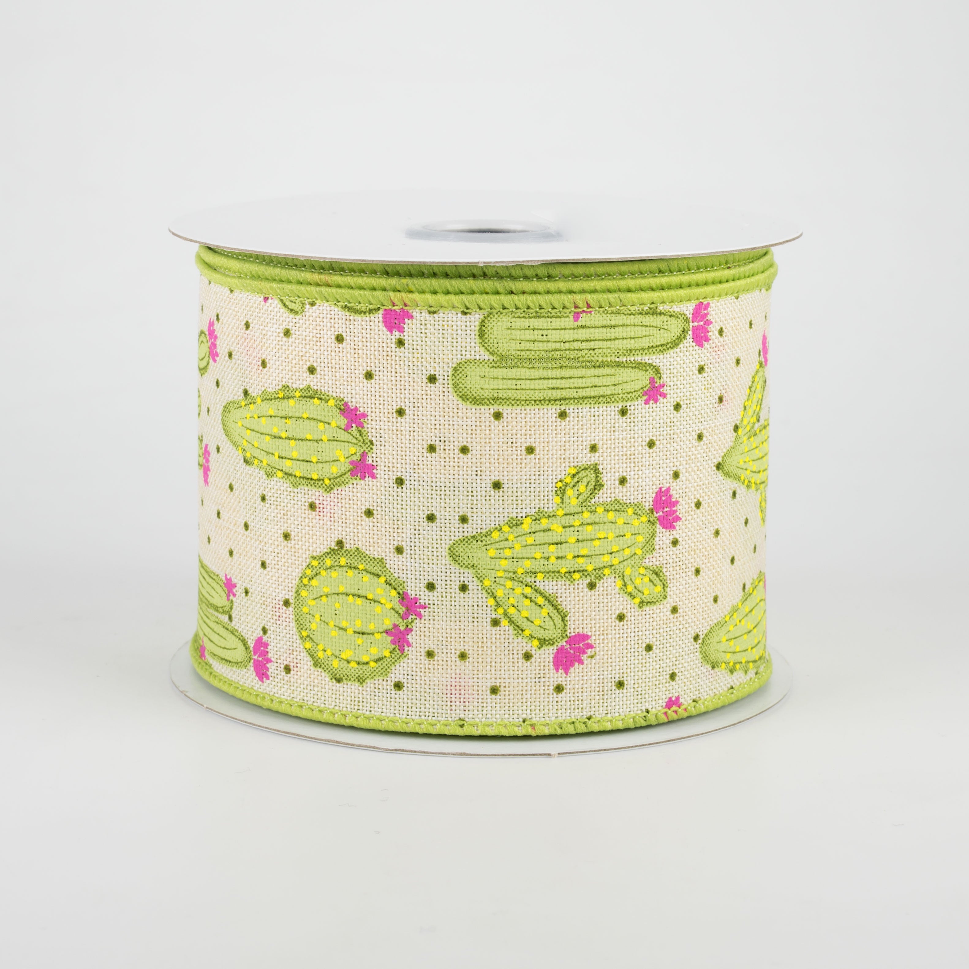 2.5" Cactus Ribbon: Cream (10 Yards)