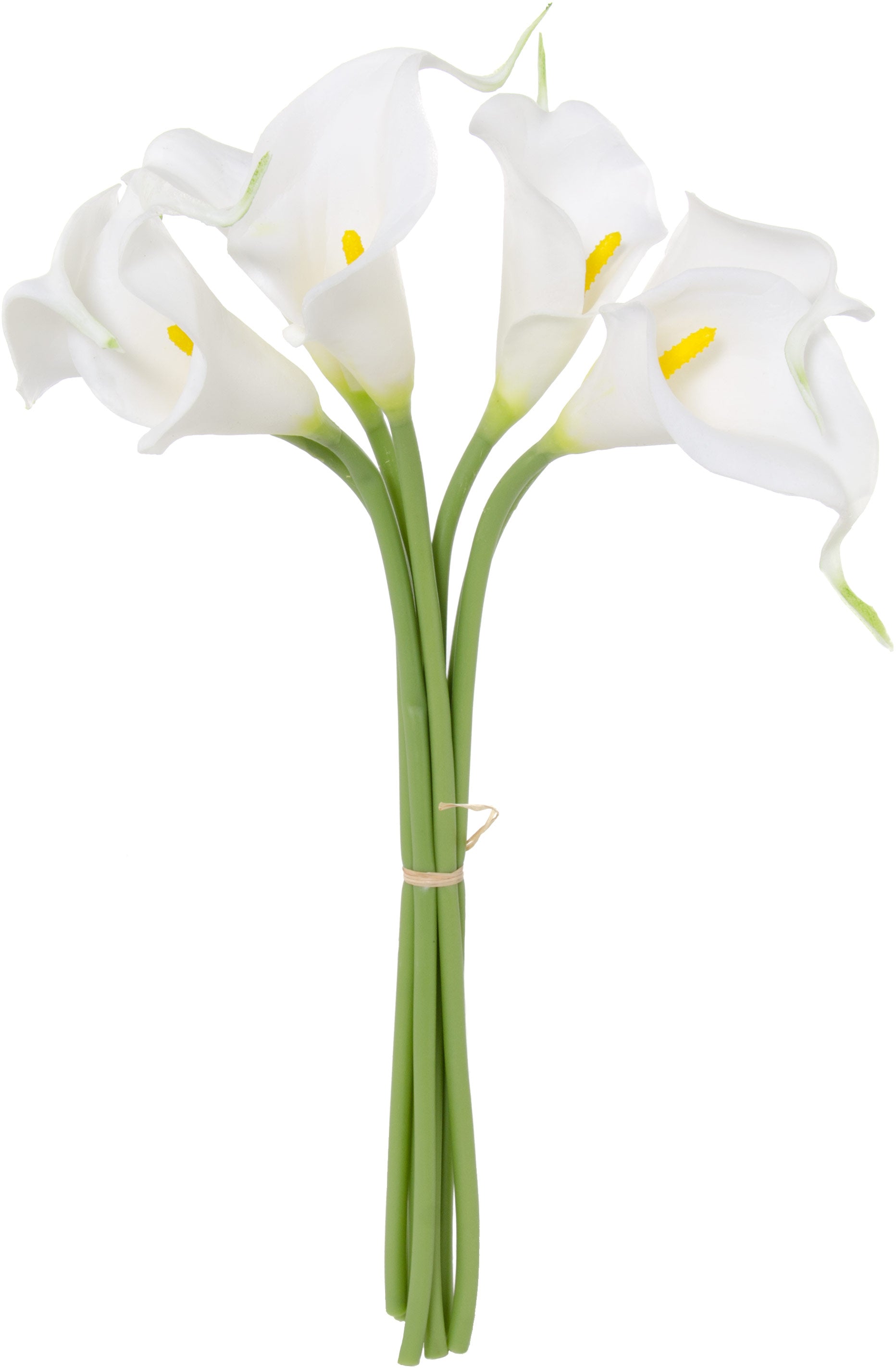 12" Calla Lily Flower Bunch (x7): White Item Number: 2242036WH