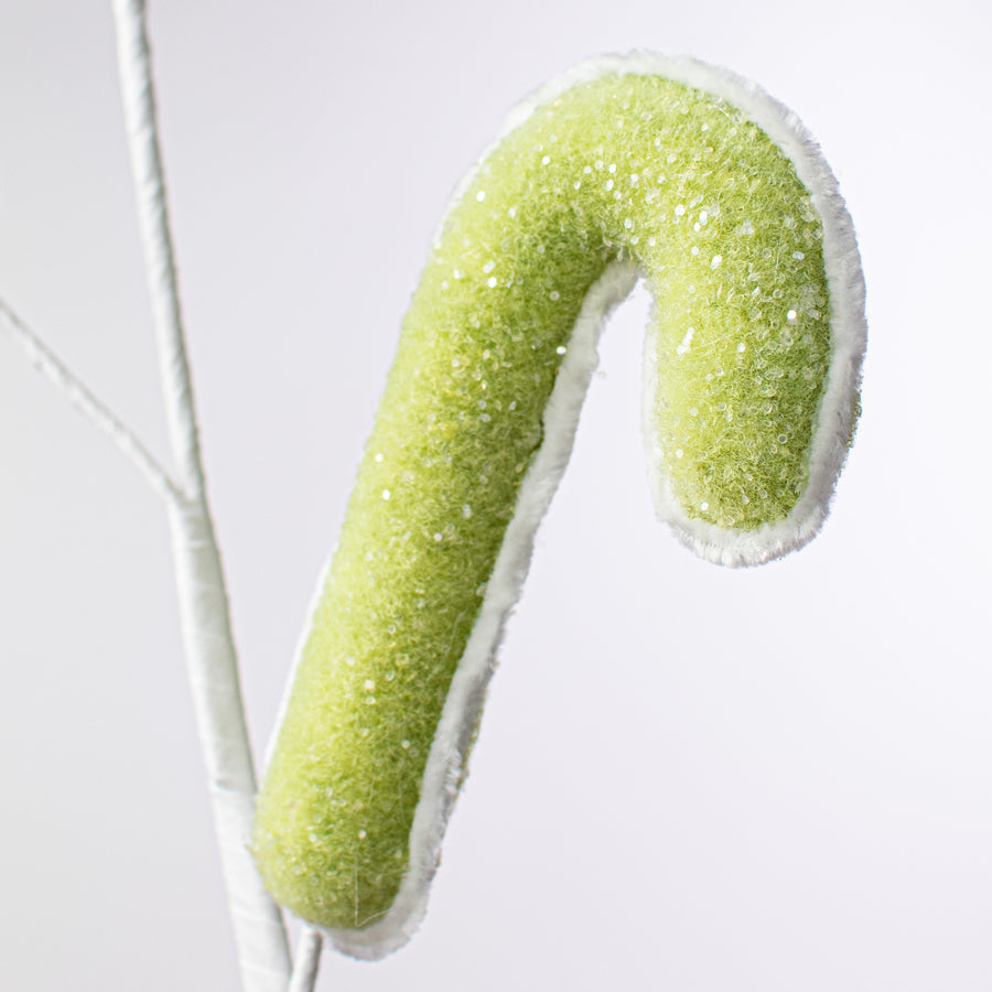 26" Candy Cane Spray: Green Lifestyle Photo