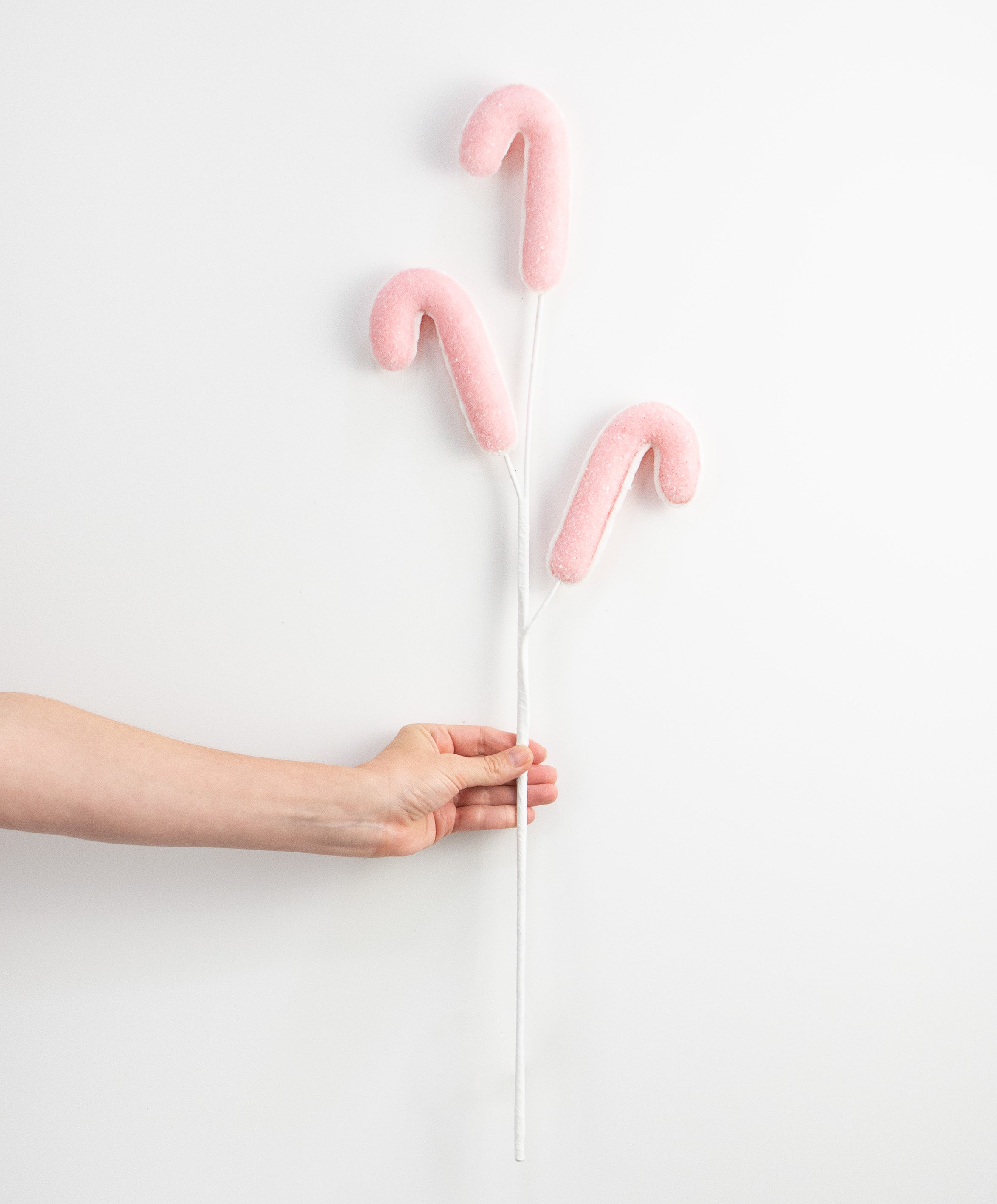 26" Candy Cane Spray: Pink detail photo 3