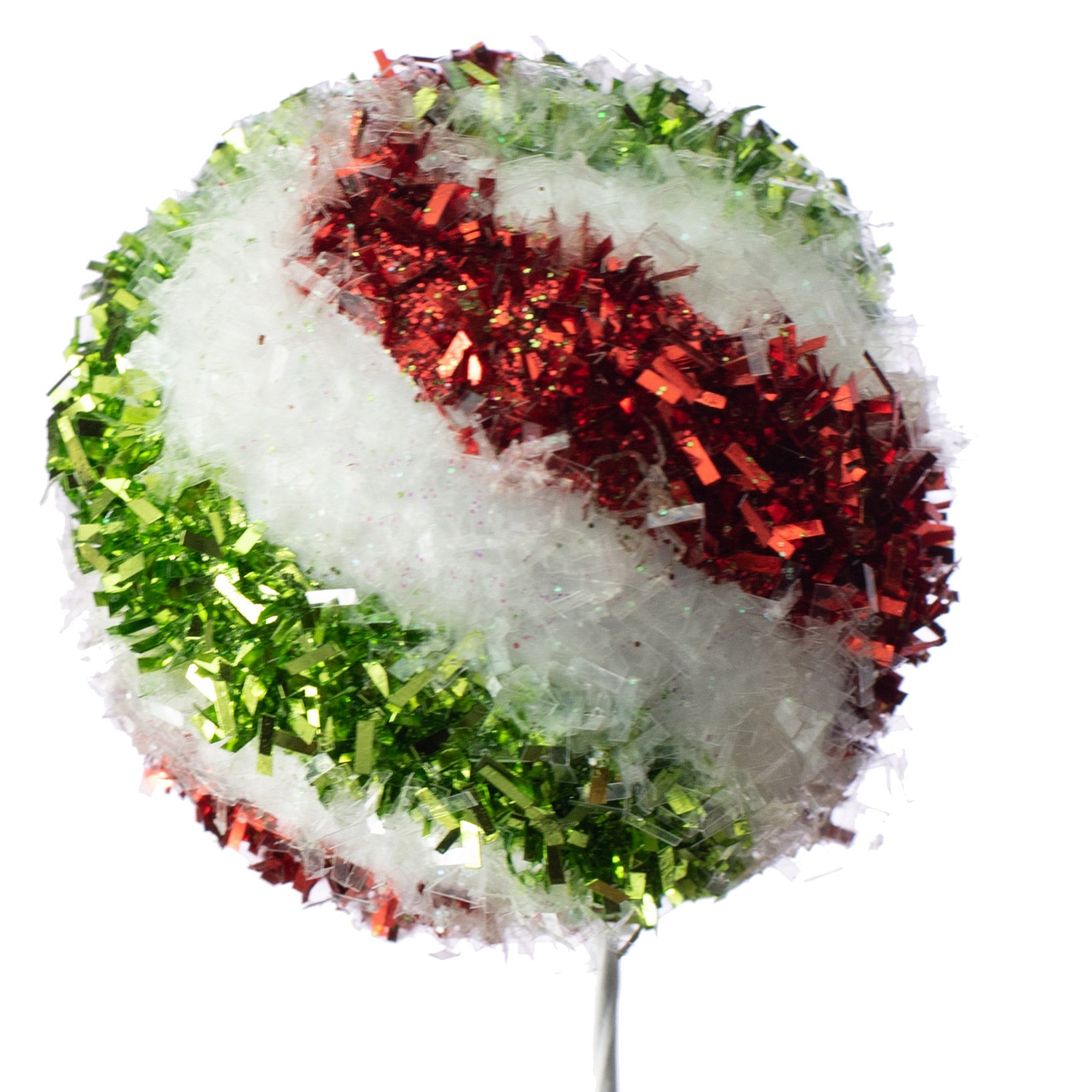 14" Candy Cane Spray: Red, White, Lime detail photo 5
